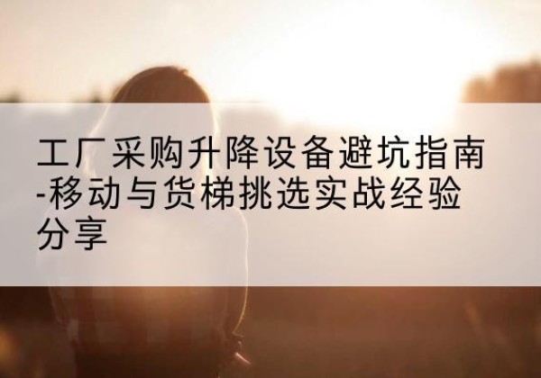 新北移动式升降机怎么选-工厂采购升降设备避坑指南-移动与货梯挑选实战经验分享